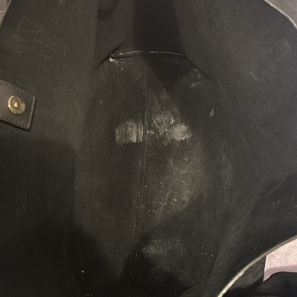 Saint Laurent black leather shopper tote authentic - Picture 8 of 11